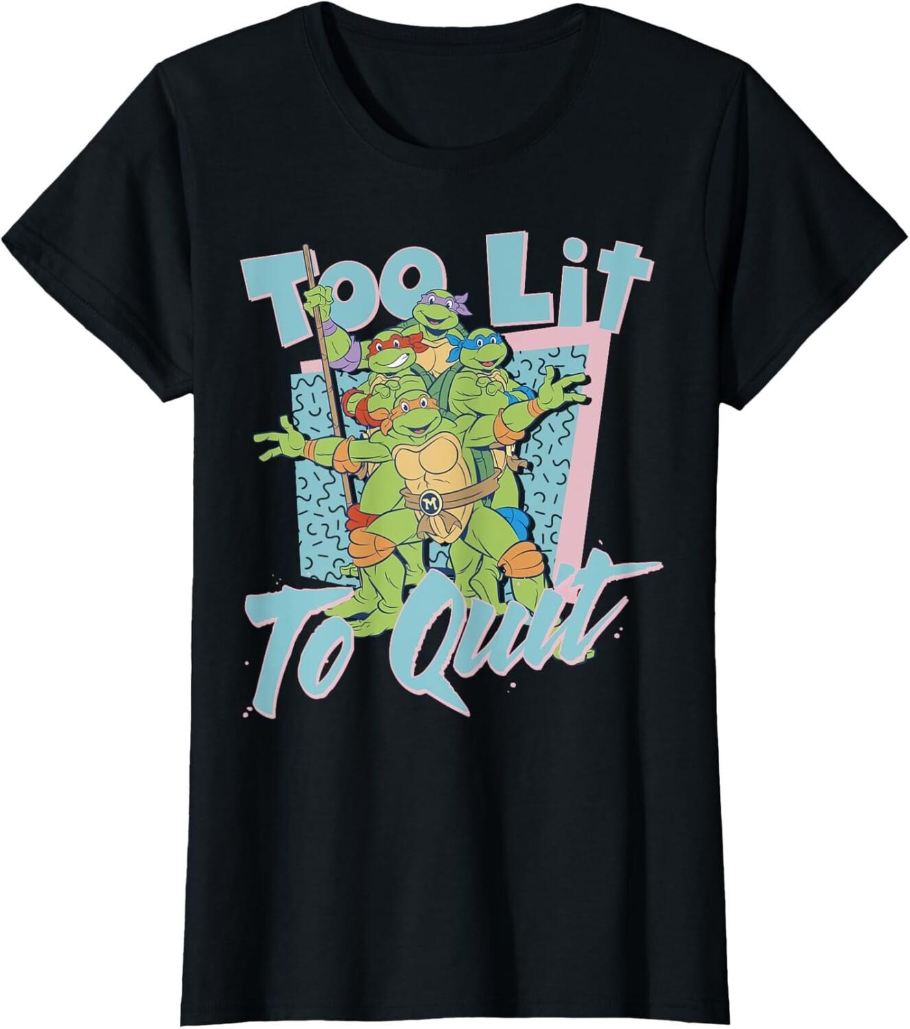 Женская футболка Teenage Mutant Ninja Turtles Too Lit To Quit, черный
Женская футболка Teenage Mutant Ninja Turtles Too Lit To Quit, черный