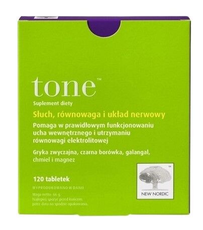 New Nordic Tone Tabletki подготовка, поддерживающая поддержание хорошего слуха, 120 шт.
New Nordic Tone Tabletki подготовка, поддерживающая поддержание хорошего слуха, 120 шт.