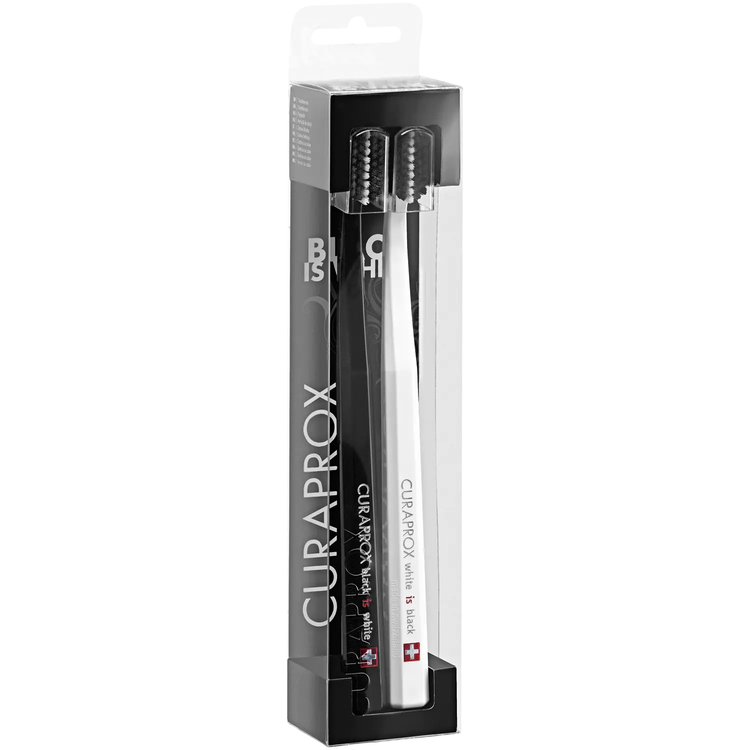 Curaprox White Is Black зубная щетка ультрамягкая, 2 шт./1 уп.
Curaprox White Is Black зубная щетка ультрамягкая, 2 шт./1 уп.