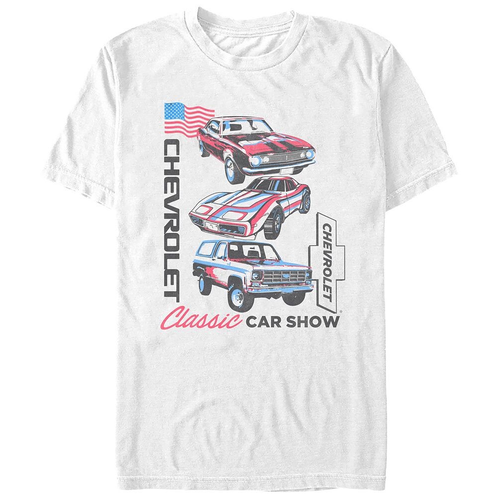 Мужская футболка с графическим рисунком Chevrolet Classic Car Show Licensed Character, белый
Мужская футболка с графическим рисунком Chevrolet Classic Car Show Licensed Character, белый