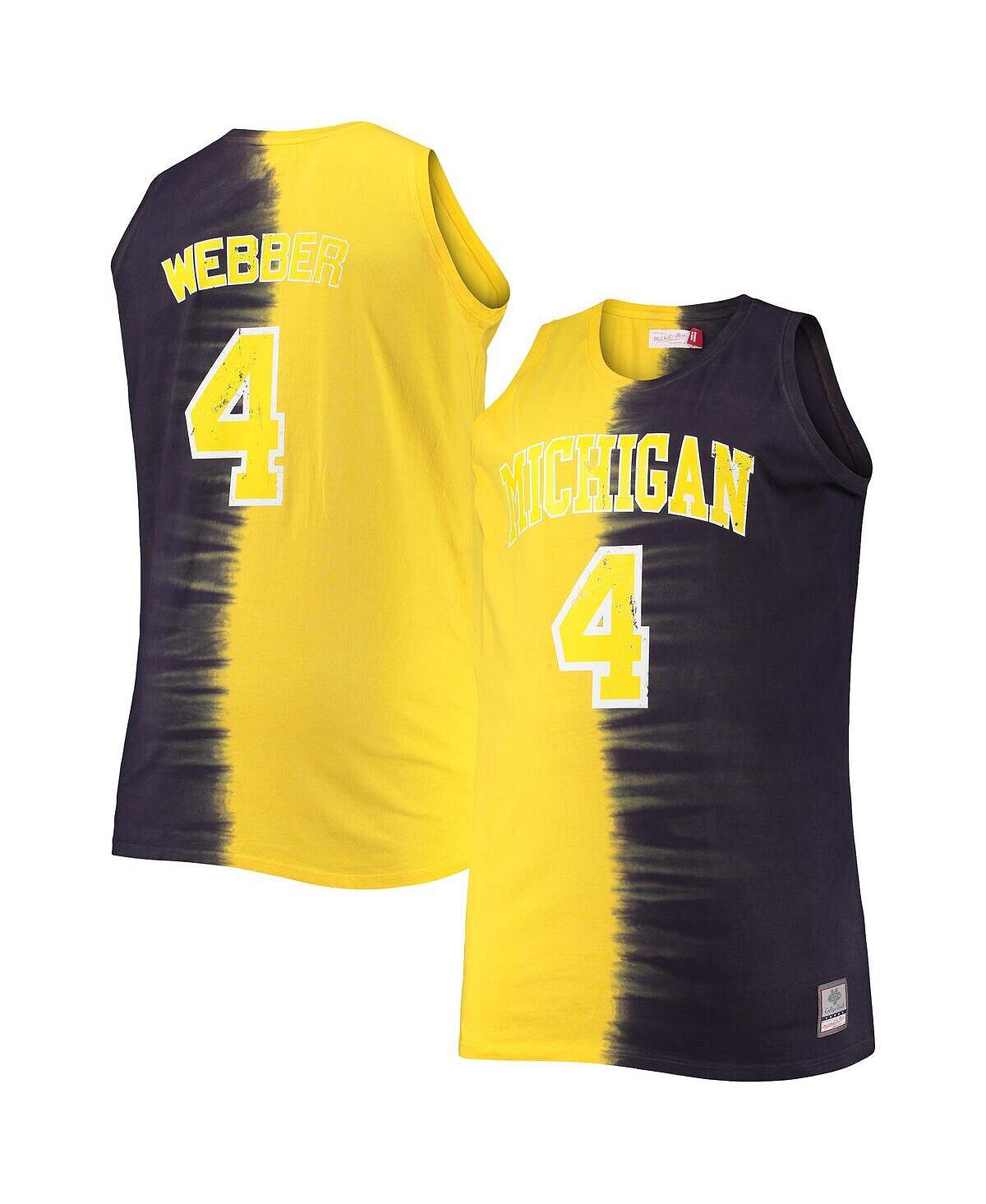 Мужская футболка chris webber navy, maize michigan wolverines big and tall player с принтом тай-дай Mitchell & Ness, мульти
Мужская футболка chris webber navy, maize michigan wolverines big and tall player с принтом тай-дай Mitchell & Ness, мульти