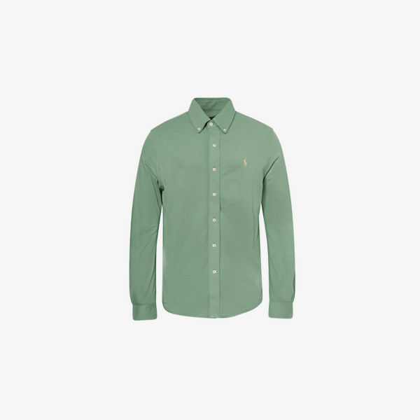 Рубашка длинная Polo Ralph Lauren с острым воротником, зеленый
Рубашка длинная Polo Ralph Lauren с острым воротником, зеленый