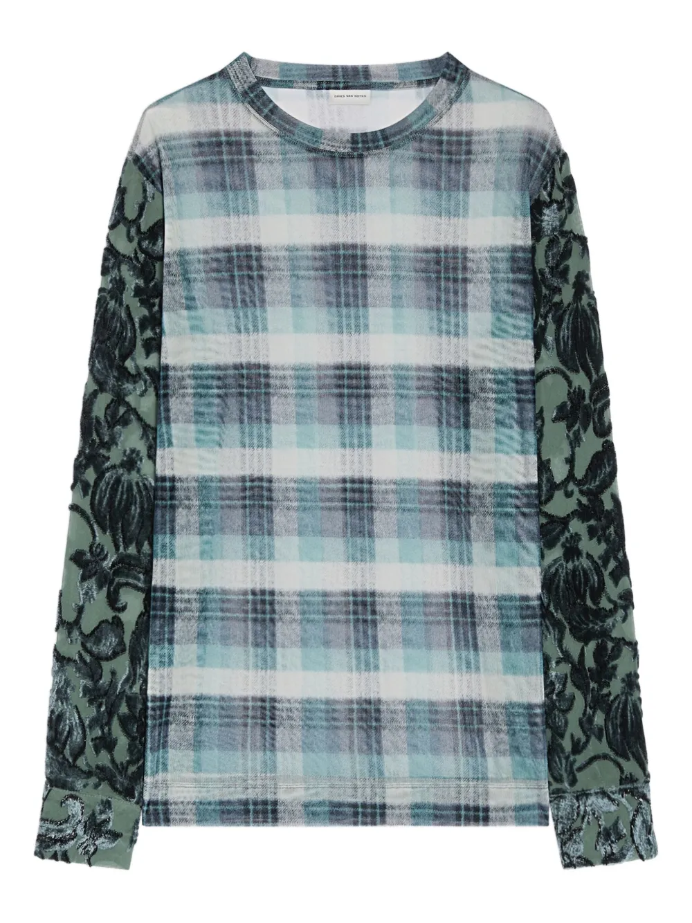 Клетчатая футболка с цветочным принтом DRIES VAN NOTEN, синий
Клетчатая футболка с цветочным принтом DRIES VAN NOTEN, синий