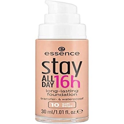 Essence Stay All Day 16h Стойкая тональная основа 10 Мягкий бежевый 
Essence Stay All Day 16h Стойкая тональная основа 10 Мягкий бежевый