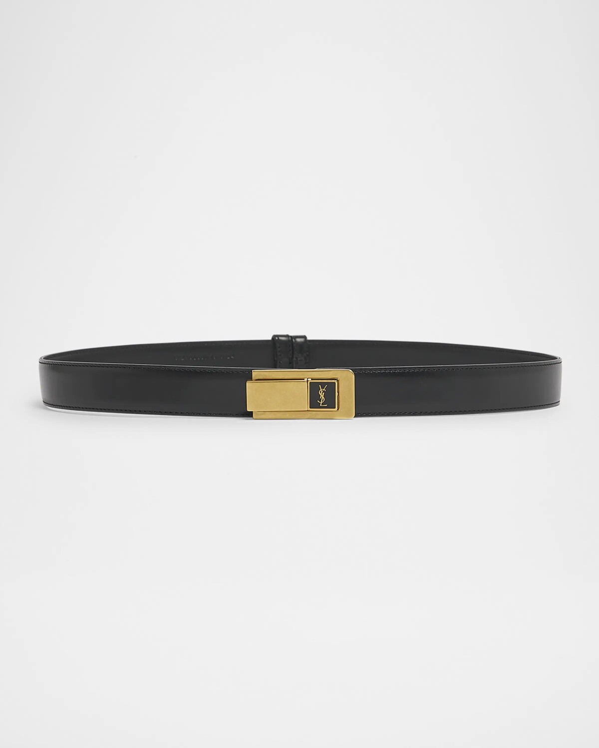 Узкий кожаный ремень YSL Saint Laurent, черный
Узкий кожаный ремень YSL Saint Laurent, черный