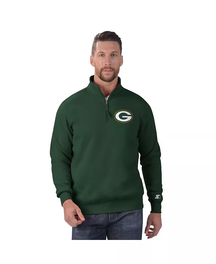 Мужская зеленая толстовка Green Bay Packers Classic с застежкой на четверть Starter
Мужская зеленая толстовка Green Bay Packers Classic с застежкой на четверть Starter