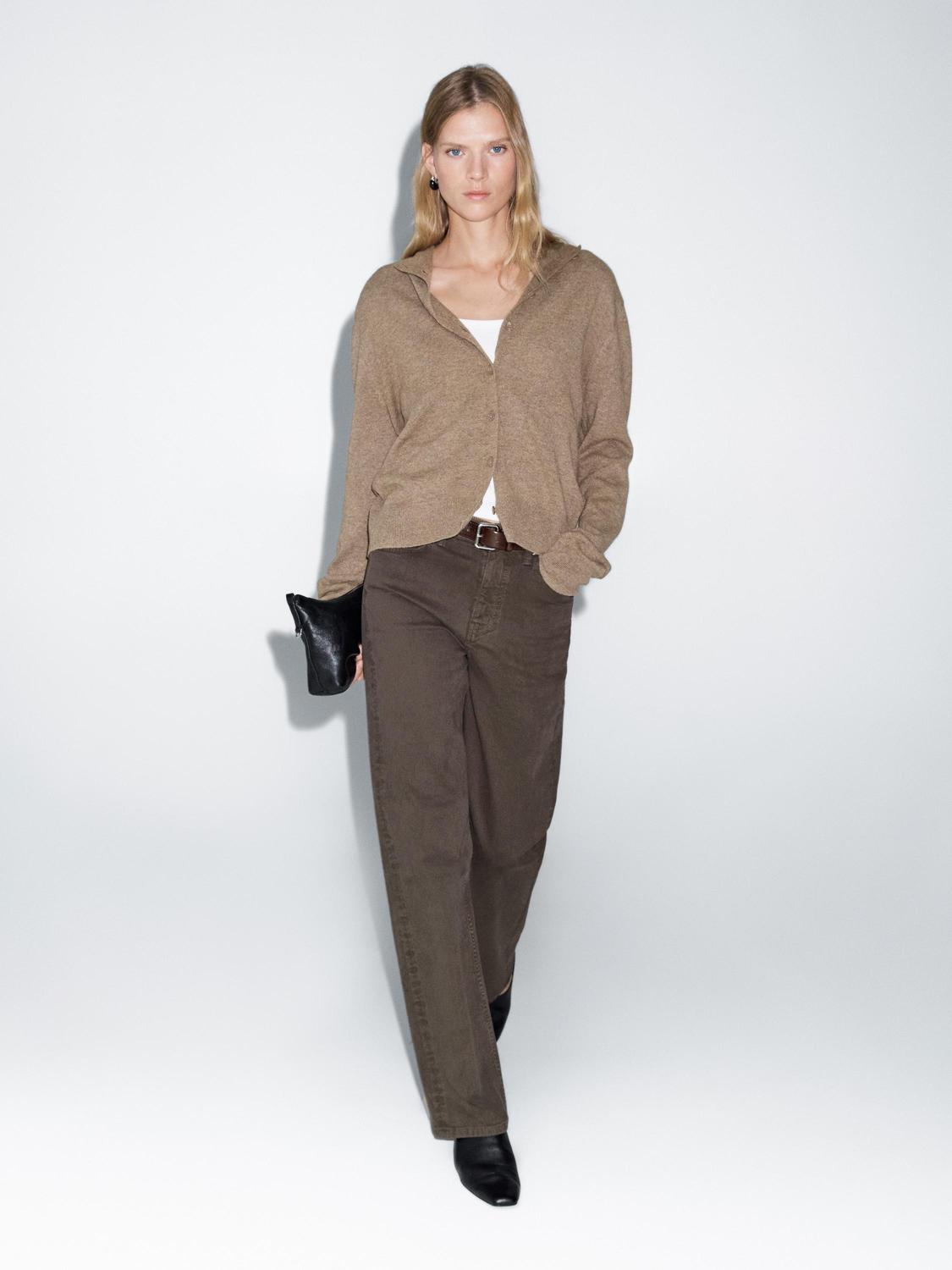 100% шерсть, вязаный кардиган с высоким воротом Massimo Dutti, Greenish
100% шерсть, вязаный кардиган с высоким воротом Massimo Dutti, Greenish