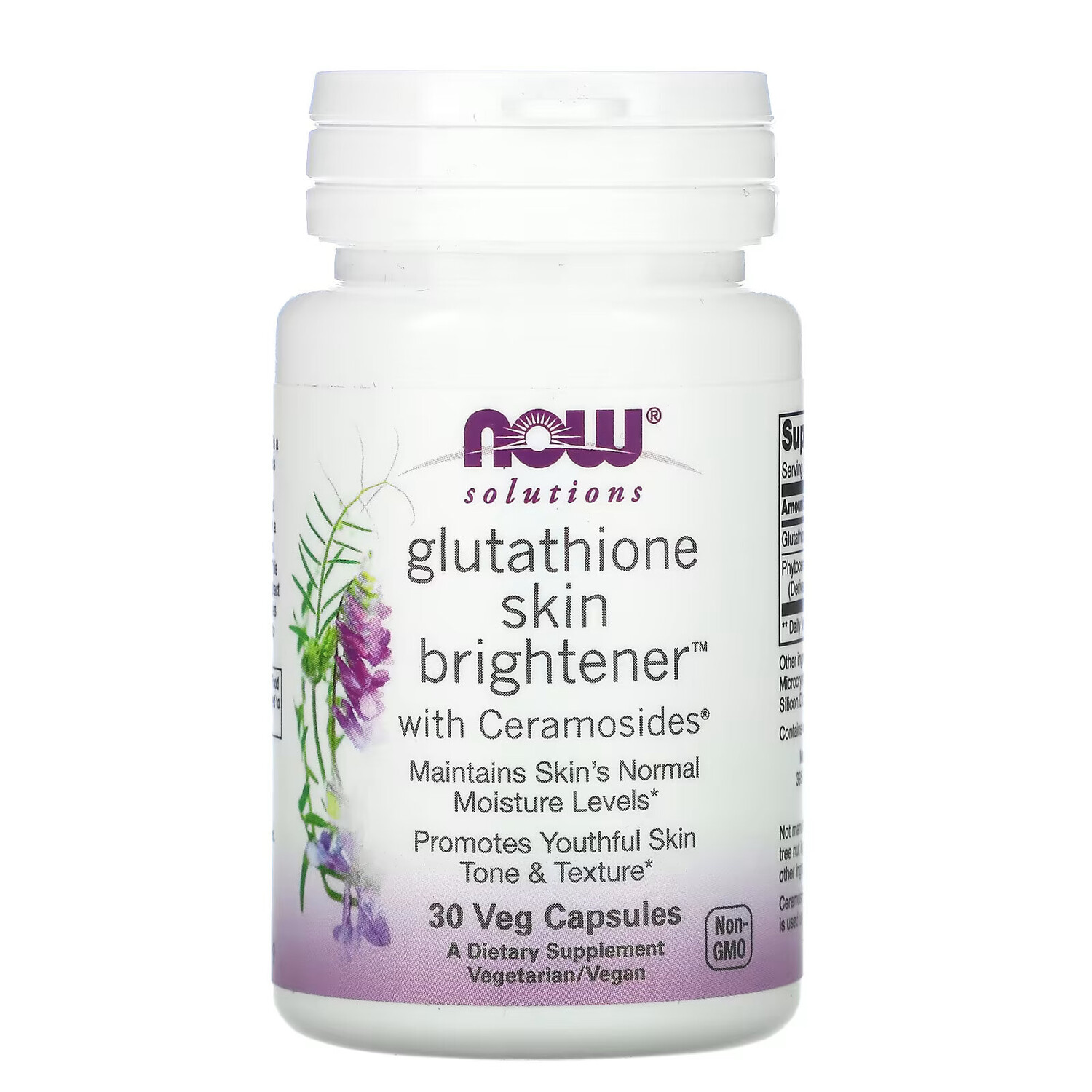 NOW Foods, Solutions, Glutathione Skin Brightene, осветляющее средство для кожи с глутатионом, 30 вегетарианских капсул
NOW Foods, Solutions, Glutathione Skin Brightene, осветляющее средство для кожи с глутатионом, 30 вегетарианских капсул