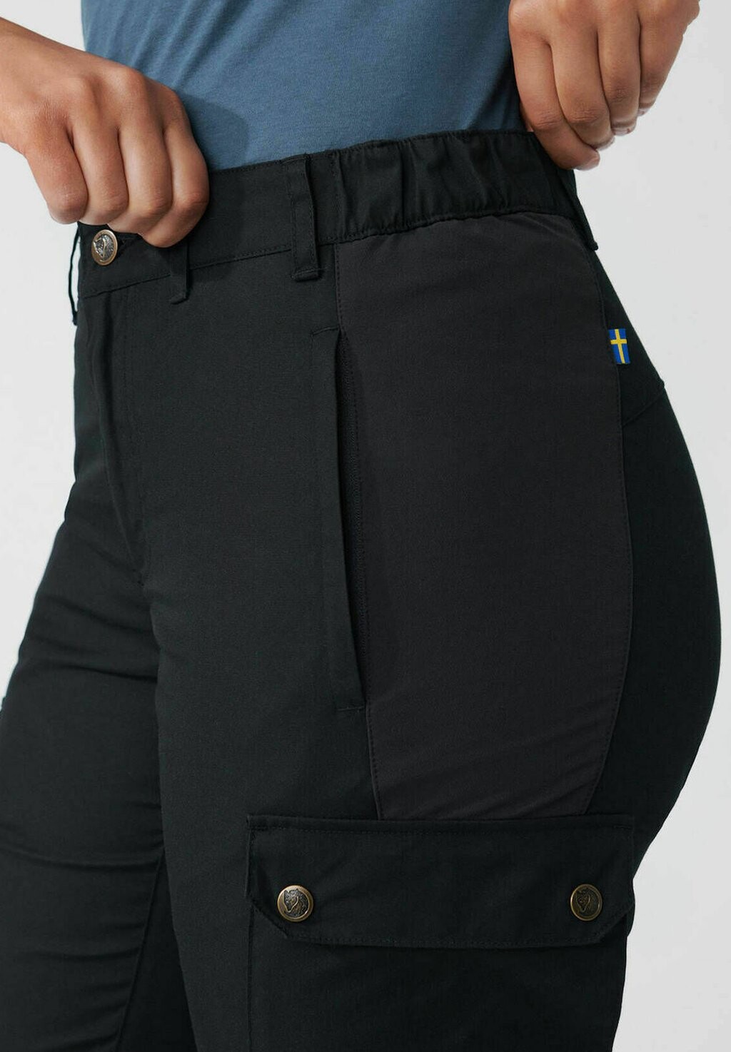 Тканевые брюки STINA Fjällräven, черный
Тканевые брюки STINA Fjällräven, черный