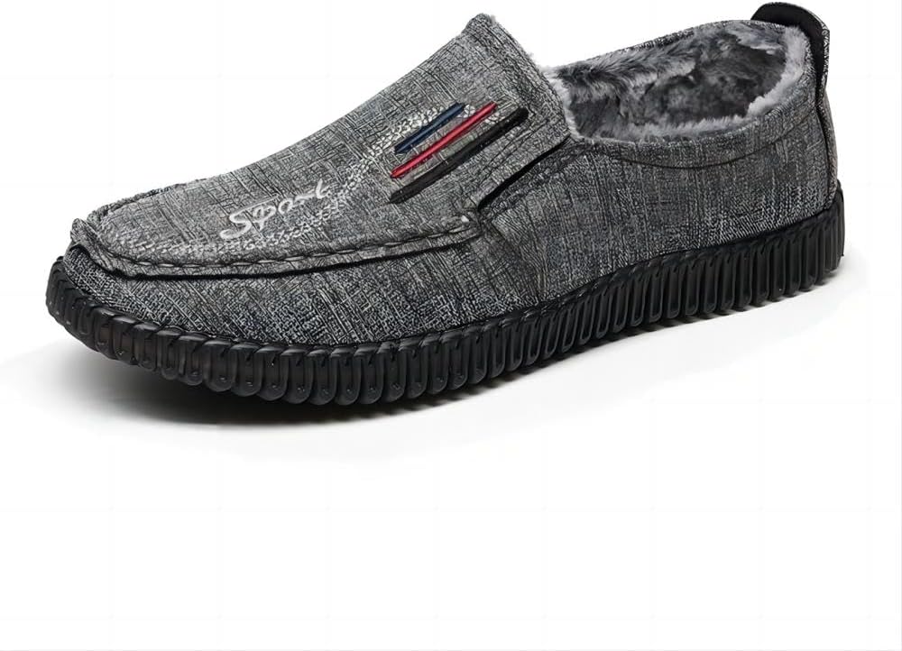 Мужские теплые лоферы для дома и улицы, повседневная ходьба, вождение, удобные, с мягкой толстой стелькой, зимние хлопковые туфли на молнии Asifn, серый
Мужские теплые лоферы для дома и улицы, повседневная ходьба, вождение, удобные, с мягкой толстой стелькой, зимние хлопковые туфли на молнии Asifn, серый