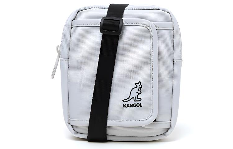 KANGOL Квадратная сумка из ткани через плечо унисекс серо-черная, Gray 
KANGOL Квадратная сумка из ткани через плечо унисекс серо-черная, Gray