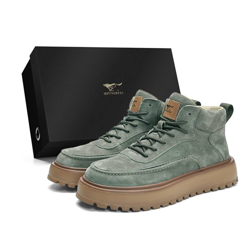SEPTWOLVES Армейские зеленые мужские полуботинки на платформе с противоскользящей подошвой, цвет Army Green (Standard Leather Shoe Size)
SEPTWOLVES Армейские зеленые мужские полуботинки на платформе с противоскользящей подошвой, цвет Army Green (Standard Leather Shoe Size)