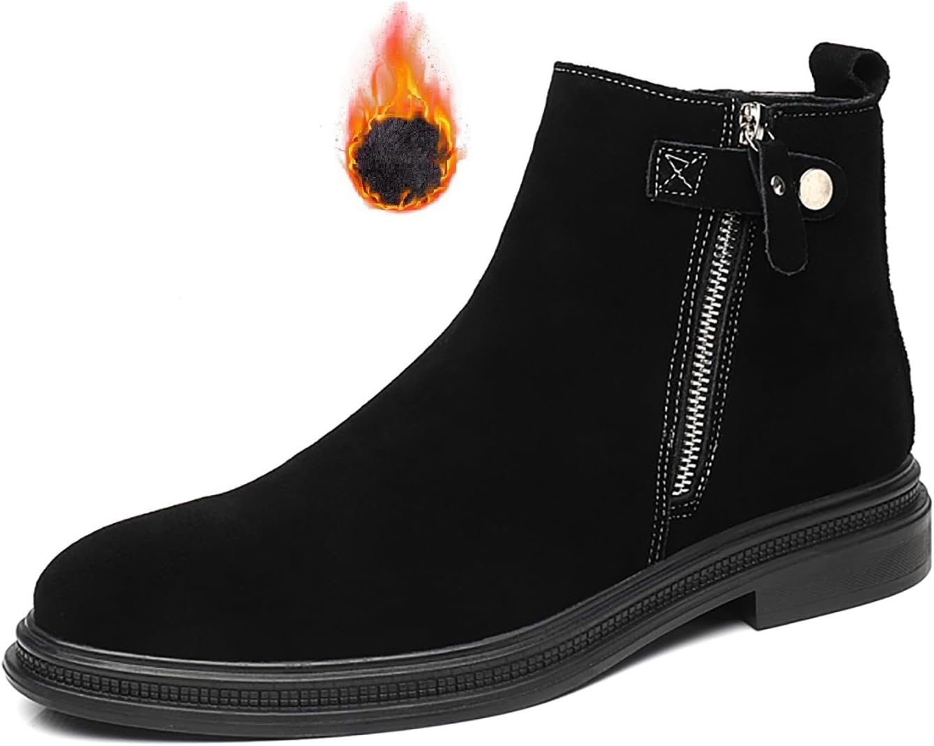 Мужские замшевые ботинки челси до щиколотки с боковой молнией, модные, удобные, с заостренным носком, противоскользящей платформой, каблуком-блоком, чукка-ботинки для осени и зимы, повседневной носки, работы и прогулок Loveheynew, черный
Мужские замшевые ботинки челси до щиколотки с боковой молнией, модные, удобные, с заостренным носком, противоскользящей платформой, каблуком-блоком, чукка-ботинки для осени и зимы, повседневной носки, работы и прогулок Loveheynew, черный
