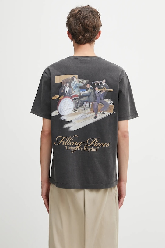 Футболка из хлопка с полосками Filling Pieces, серый
Футболка из хлопка с полосками Filling Pieces, серый