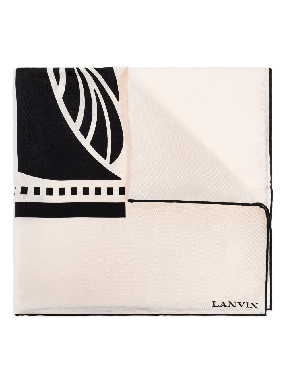 Шелковый платок с графичным принтом Lanvin, нейтральный
Шелковый платок с графичным принтом Lanvin, нейтральный
