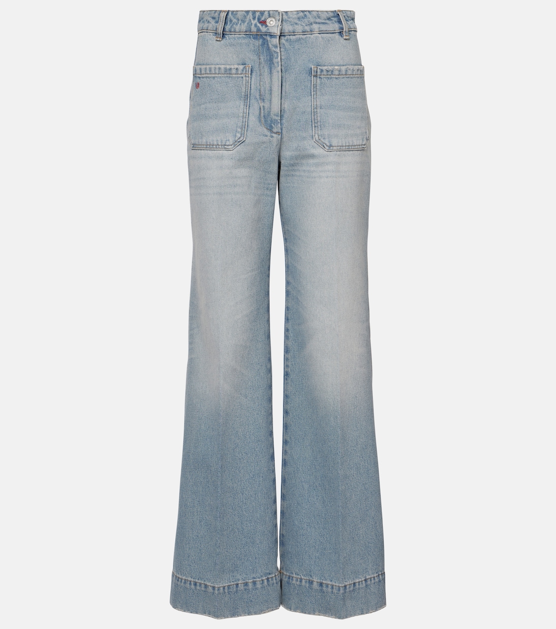 Джинсы Alina с высокой талией и широкими штанинами Victoria Beckham, Pale Blue Wash
Джинсы Alina с высокой талией и широкими штанинами Victoria Beckham, Pale Blue Wash