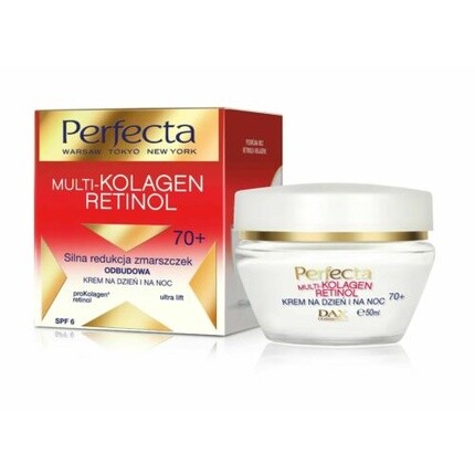 Perfecta Multi Collagen Retinol Дневной/ночной крем против морщин 50 мл 70+, Dax
Perfecta Multi Collagen Retinol Дневной/ночной крем против морщин 50 мл 70+, Dax