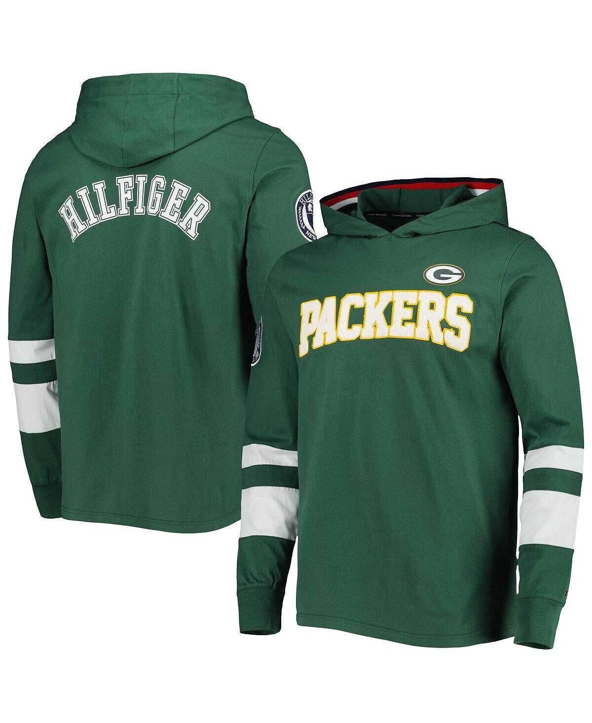 Мужская зелено-белая футболка с капюшоном с длинным рукавом green bay packers alex Tommy Hilfiger, мульти
Мужская зелено-белая футболка с капюшоном с длинным рукавом green bay packers alex Tommy Hilfiger, мульти