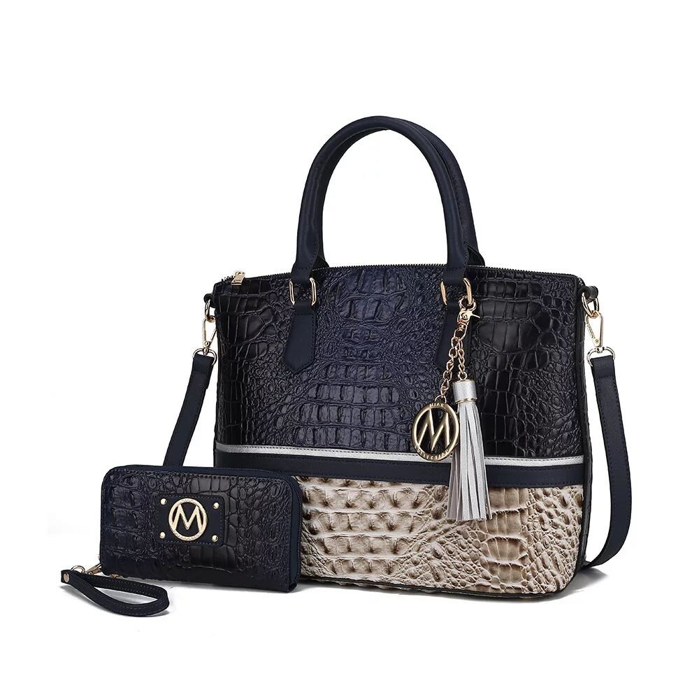 Осенняя сумка-тоут и кошелек из крокодиловой кожи MKF Collection от Mia k MKF Collection, серо-коричневый
Осенняя сумка-тоут и кошелек из крокодиловой кожи MKF Collection от Mia k MKF Collection, серо-коричневый