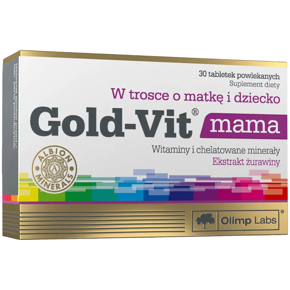 Olimp Gold-Vit Mama биологически активная добавка, 30 таблеток/1 упаковка
Olimp Gold-Vit Mama биологически активная добавка, 30 таблеток/1 упаковка
