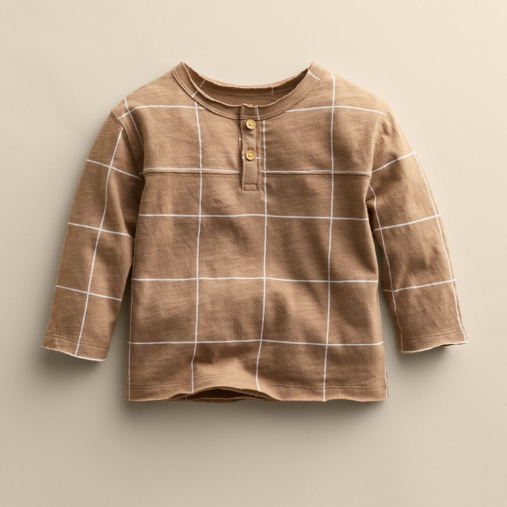 Футболка с длинными рукавами и горловиной на пуговицах для малышей Little Co. от Lauren Conrad Little Co. by Lauren Conrad, цвет Tan Check
Футболка с длинными рукавами и горловиной на пуговицах для малышей Little Co. от Lauren Conrad Little Co. by Lauren Conrad, цвет Tan Check