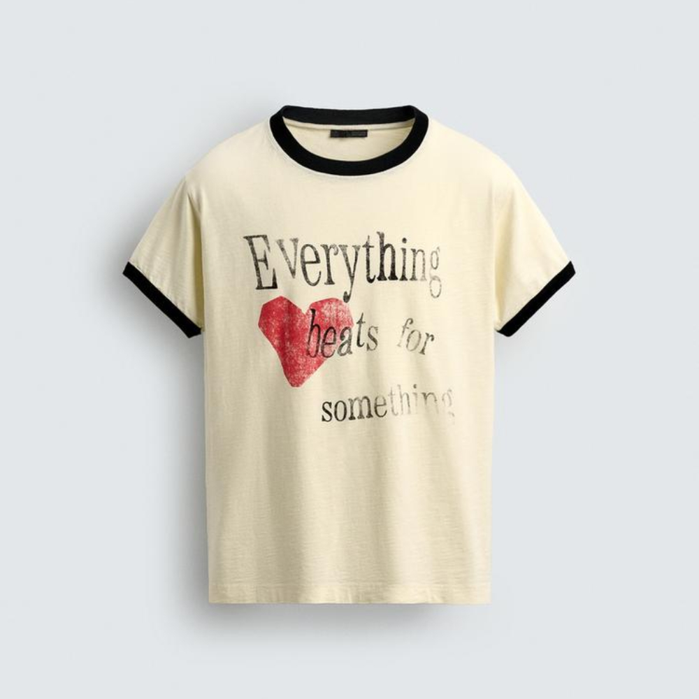 Футболка Zara Ribbed With Contrast Heart, светло-бежевый
Футболка Zara Ribbed With Contrast Heart, светло-бежевый