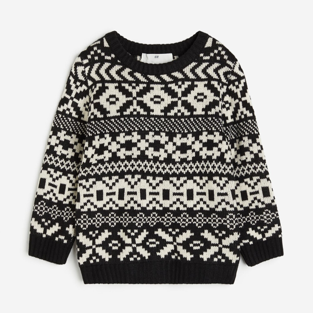 Свитер H&M Jacquard-knit, черный
Свитер H&M Jacquard-knit, черный