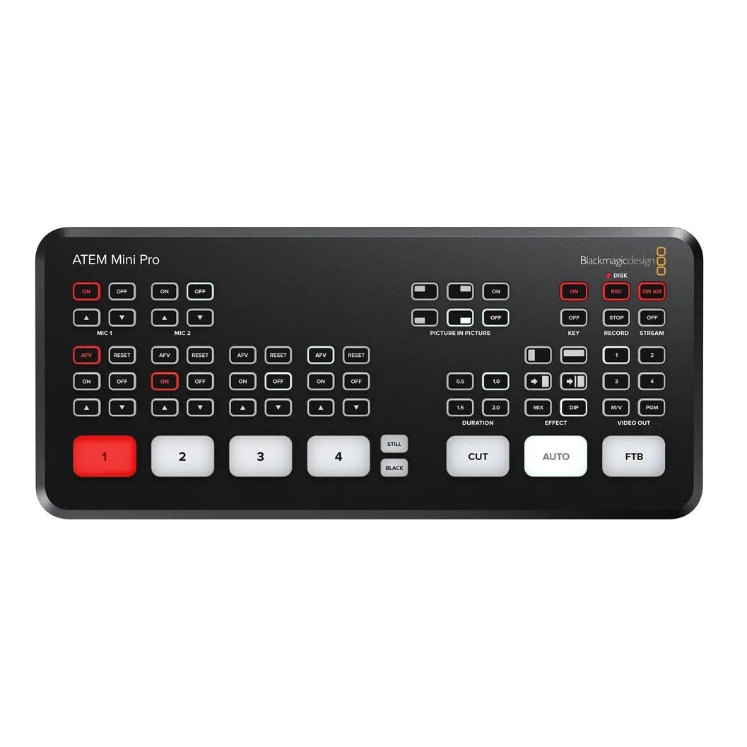 Видеомикшер Blackmagic Design ATEM Mini Pro, черный
Видеомикшер Blackmagic Design ATEM Mini Pro, черный