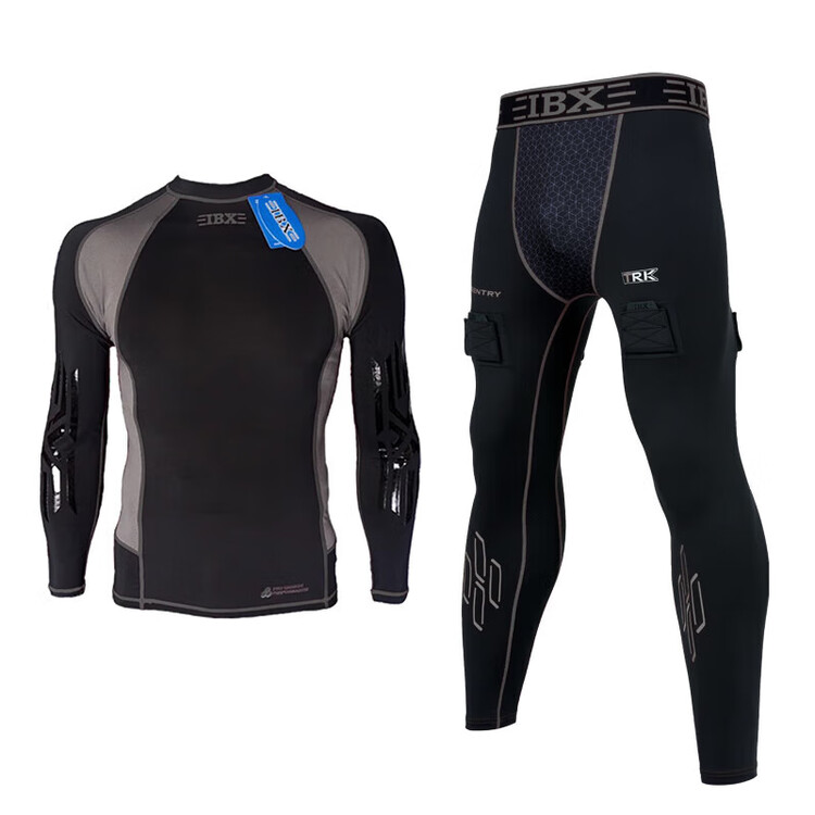 He Jiagong Детский и юношеский комплект для хоккея с быстрой сушкой, водолазка и круглый воротник, футболка для мальчиков и девочек, стиль мужской - черный и серый - комплект TRK с круглым воротником, размер XL (рекомендуется для роста 155-170 с...
He Jiagong Детский и юношеский комплект для хоккея с быстрой сушкой, водолазка и круглый воротник, футболка для мальчиков и девочек, стиль мужской - черный и серый - комплект TRK с круглым воротником, размер XL (рекомендуется для роста 155-170 с...