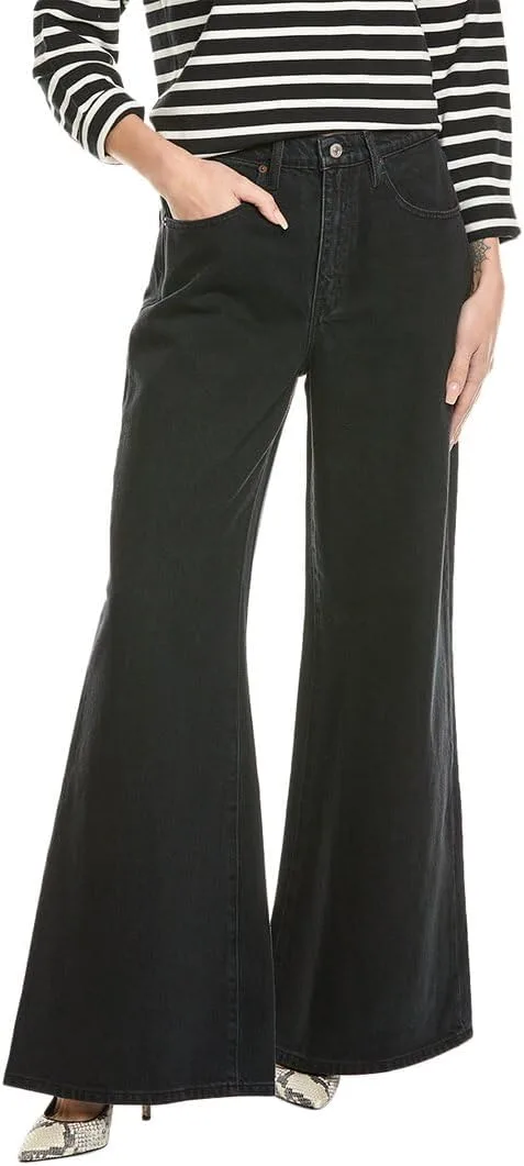 FRAME Women's Wide Flare Jeans Inkwell Black
FRAME Women's Wide Flare Jeans Inkwell Black