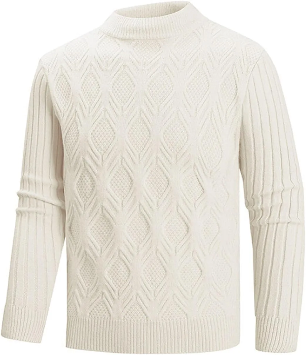 Мужской свитер с рубчиком и косой вязкой
Мужской свитер с рубчиком и косой вязкой