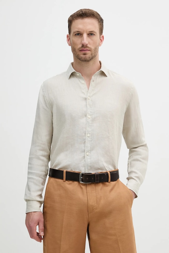 Льняная рубашка Sisley, бежевый
Льняная рубашка Sisley, бежевый