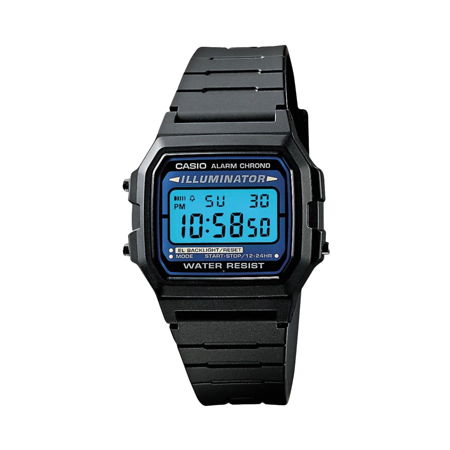 Мужские часы с цифровым хронографом и подсветкой - F105W-1A Casio
Мужские часы с цифровым хронографом и подсветкой - F105W-1A Casio