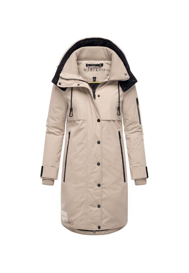 Зимнее пальто анука 16 Marikoo, серый 
Зимнее пальто анука 16 Marikoo, серый
