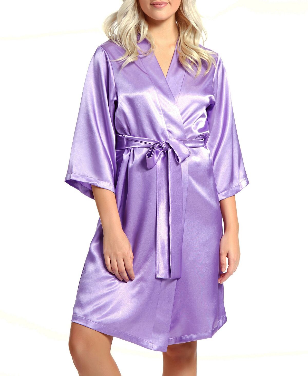 Женский атласный халат marina lux с рукавами 3/4 iCollection
Женский атласный халат marina lux с рукавами 3/4 iCollection