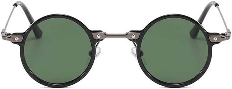Маленькие круглые солнцезащитные очки для мужчин и женщин, винтажные панк-очки в круглой оправе с металлическим каркасом в стиле хиппи, линзы UV400 Sunniluku, Black Dark Green
Маленькие круглые солнцезащитные очки для мужчин и женщин, винтажные панк-очки в круглой оправе с металлическим каркасом в стиле хиппи, линзы UV400 Sunniluku, Black Dark Green