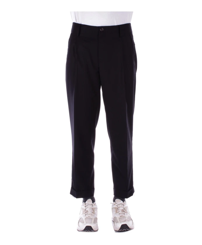 Черные брюки с логотипом и застежкой-молнией спереди. John Richmond, черный
Черные брюки с логотипом и застежкой-молнией спереди. John Richmond, черный