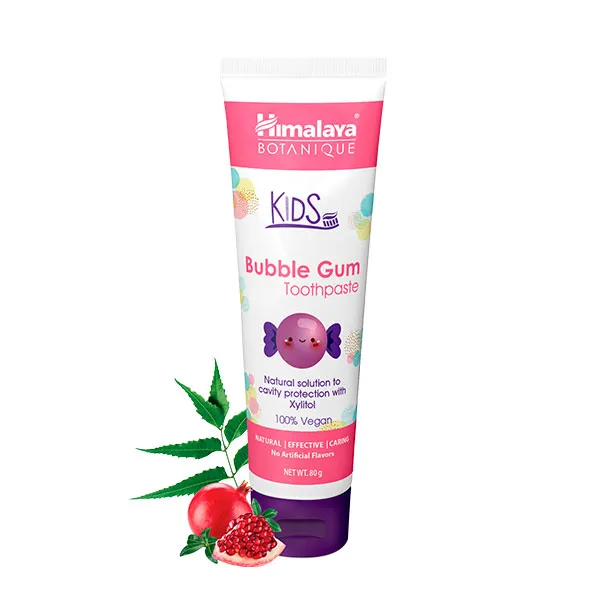 Детская зубная паста Kids Bubble Gum Toothpaste Himalaya, 80 g
Детская зубная паста Kids Bubble Gum Toothpaste Himalaya, 80 g
