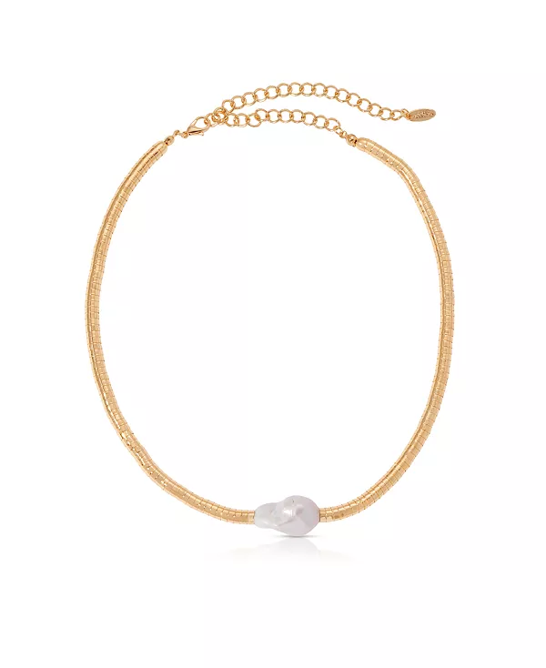 Колье с жидким 18-каратным золотом и культивированным пресноводным жемчугом Ettika, gold
Колье с жидким 18-каратным золотом и культивированным пресноводным жемчугом Ettika, gold