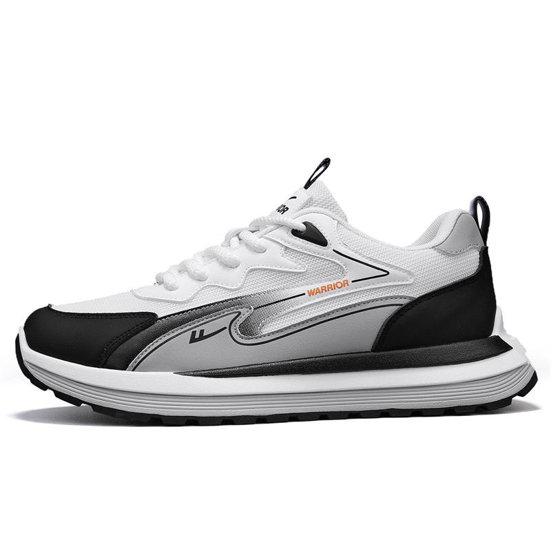 WARRIOR Мужские легкие низкие повседневные кроссовки White Black Gray, устойчивые к истиранию
WARRIOR Мужские легкие низкие повседневные кроссовки White Black Gray, устойчивые к истиранию