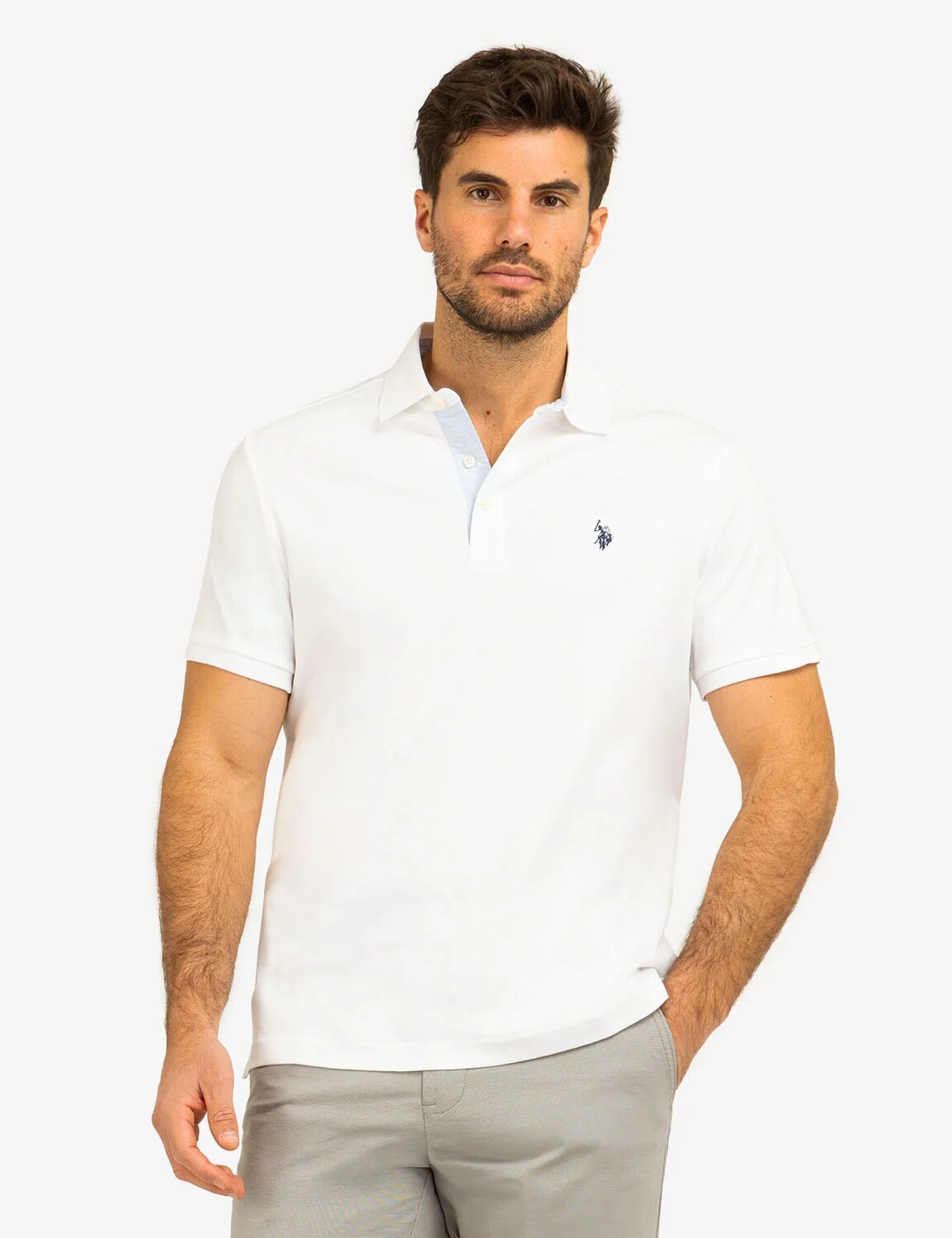 Футболка поло U.S. Polo Assn. Solid Interlock With Woven Trim, белый
Футболка поло U.S. Polo Assn. Solid Interlock With Woven Trim, белый
