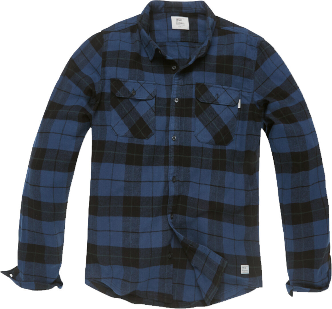 Рубашка Vintage Industries Sem Flannel, синяя 
Рубашка Vintage Industries Sem Flannel, синяя