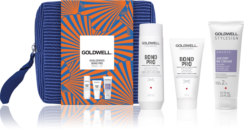 Дорожный набор Dualsenses Bond Pro для поврежденных и ломких волос Goldwell, 3 шт
Дорожный набор Dualsenses Bond Pro для поврежденных и ломких волос Goldwell, 3 шт