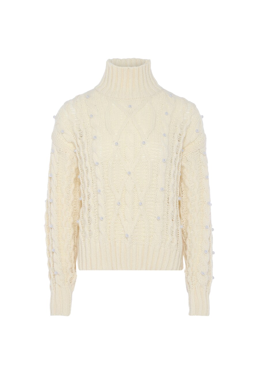 Тонкий вязаный свитер faina Sweater, белый
Тонкий вязаный свитер faina Sweater, белый