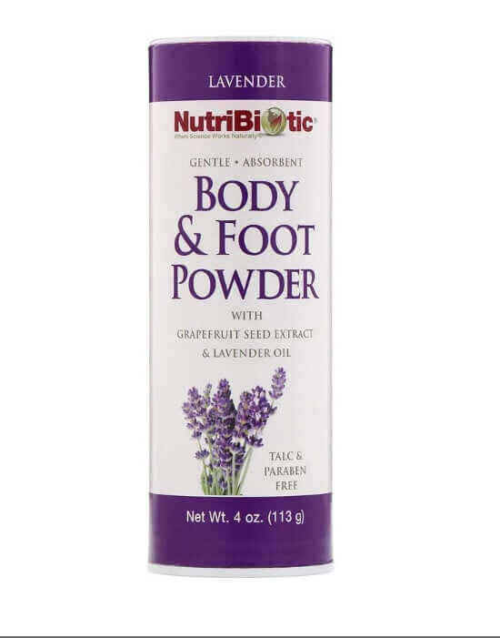 Пудра для тела и ног с экстрактом семян грейпфрута и лавандовым маслом, лаванда, 113 г, NutriBiotic
Пудра для тела и ног с экстрактом семян грейпфрута и лавандовым маслом, лаванда, 113 г, NutriBiotic