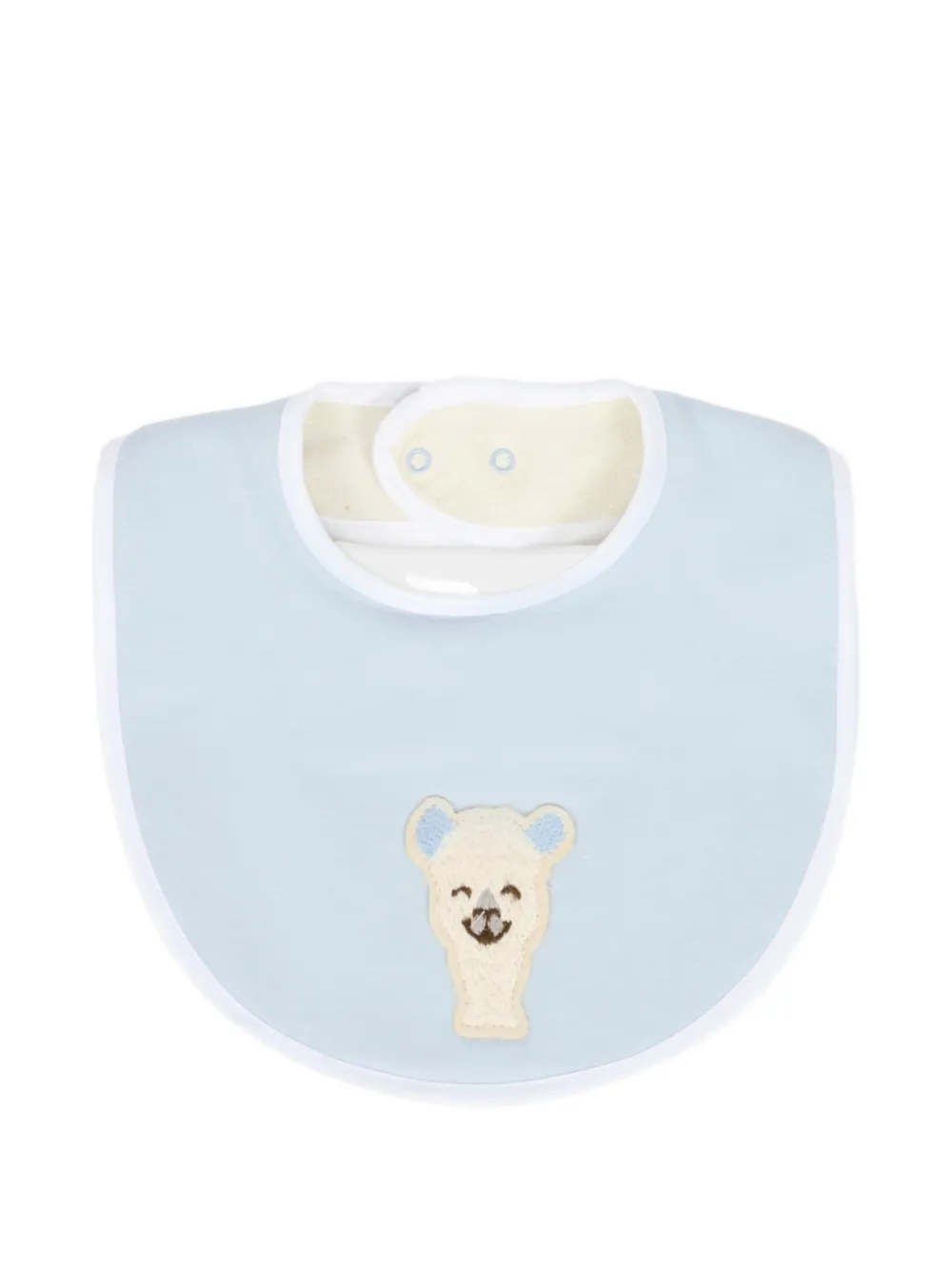 Нагрудник с вышивкой в виде медвежонка Gensami kids, синий
Нагрудник с вышивкой в виде медвежонка Gensami kids, синий