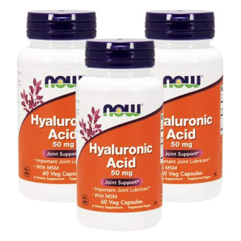 Добавка Now Foods Hyaluronic Acid With MSM, 50 мг, 3 предмета, 60х3 капсул
Добавка Now Foods Hyaluronic Acid With MSM, 50 мг, 3 предмета, 60х3 капсул