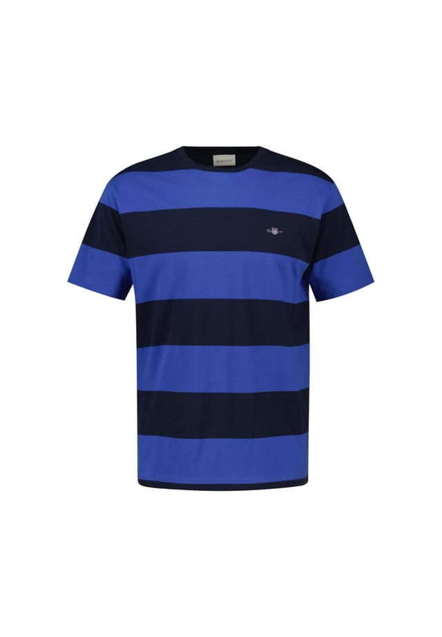 Футболка полосатая - полосатая футболка с круглым вырезом и коротким рукавом из хлопка Gant, синий
Футболка полосатая - полосатая футболка с круглым вырезом и коротким рукавом из хлопка Gant, синий