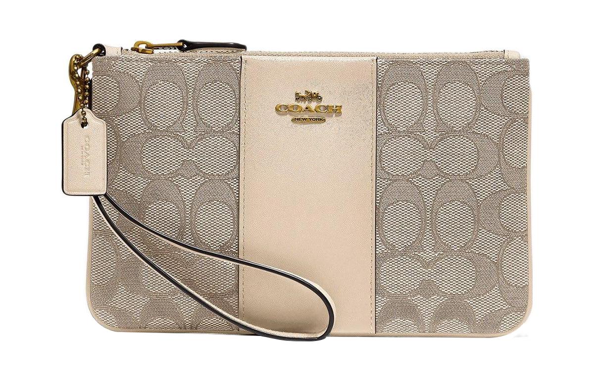 COACH Клатч Boxed Jacquard с ремешком из телячьей кожи в стиле люкс, маленький, женский, коричневый
COACH Клатч Boxed Jacquard с ремешком из телячьей кожи в стиле люкс, маленький, женский, коричневый