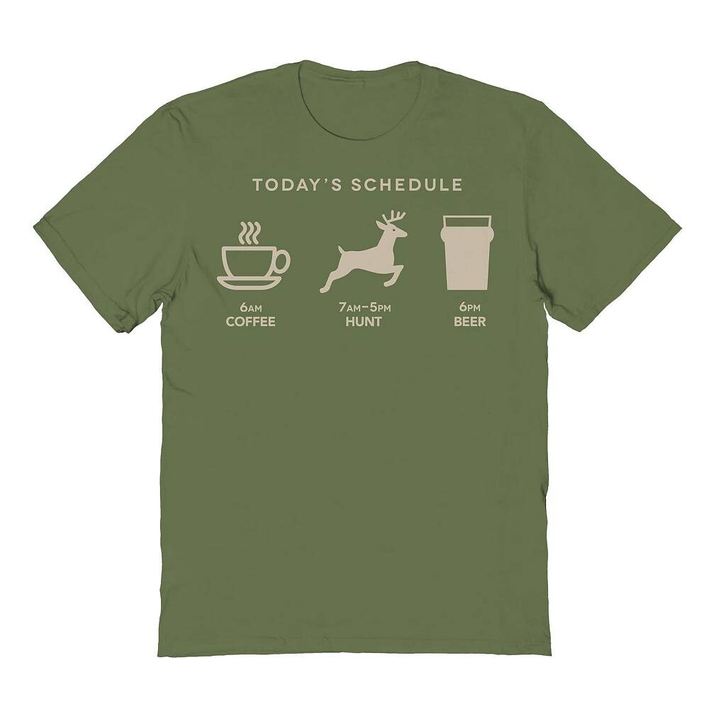 Мужская футболка с рисунком Duke & Sons Hunting Schedule COLAB89, цвет Military Green
Мужская футболка с рисунком Duke & Sons Hunting Schedule COLAB89, цвет Military Green